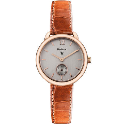 Brand New Barbour BB035RSTN Whitley Brown Leather Strap Ladies Watch