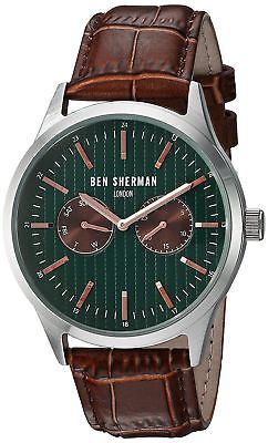 Ben Sherman Classic Grey Dial Black Nylon Strap Men's Watch WB049TE