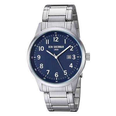 Ben Sherman WB065USM Men's Navy Blue Dial Steel Bracelet Watch