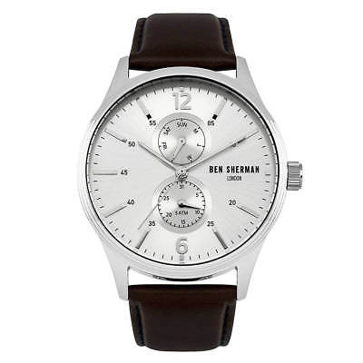 Ben Sherman WB047BR Men's Spitalfields Vinyl Silver Dial Watch