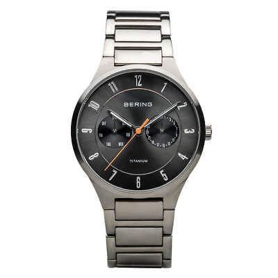 Bering 11539-779 Men's Titanium Grey Dial Silver Titanium Watch