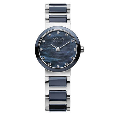 BERING 10725-787 Women's Ceramic Collection Analog Quartz Blue Watch