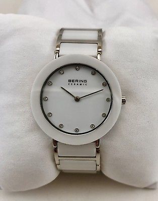 Bering Women�s Ceramic Polished Silver Watch