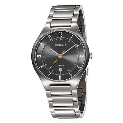 Bering 11739-772 Men's Titanium Grey Dial Titanium Bracelet Watch
