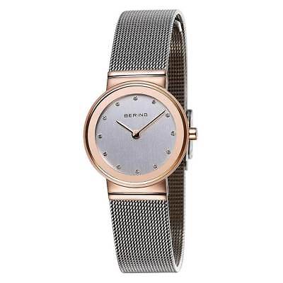 Bering 10126-066 Women's Classic Silver Dial Mesh Bracelet Watch