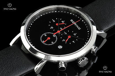 Bering Time Men's Sapphire Crystal Chrono Calf Leather Quartz Watch - 10540-402