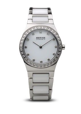 Bering 32430 -754 Women Ceramic Watch With Stainless Steel Band