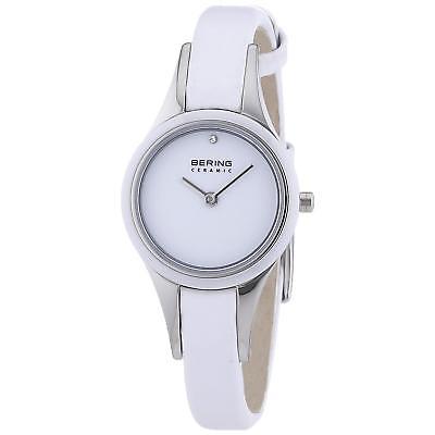 BERING WOMEN'S 25MM PATENT LEATHER BAND STEEL CASE QUARTZ WATCH 33125-654