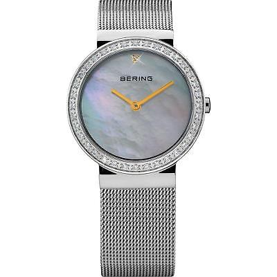 BERING WOMEN'S 25MM STEEL BRACELET & CASE QUARTZ MOP DIAL WATCH 10725-010