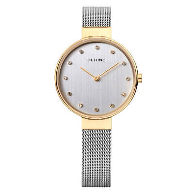 Bering 12034-010 Women's Classic Mesh Bracelet Silver Dial Watch