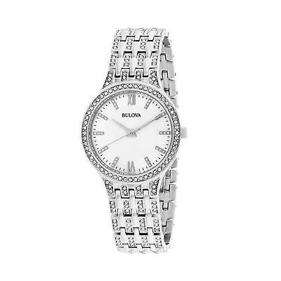 Bulova 96L242 Women's Crystals collection Silver Quartz Watch