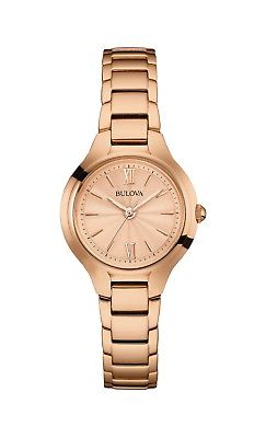 Bulova Classic Women's 97L151 Quartz Rose-Gold Bracelet 28mm Watch