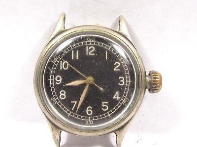 Vintage WWII BULOVA 16 J Wind MILITARY Mens Wrist Watch 10 AKC repair A-11 AF-43