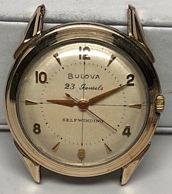 Bulova L7 23 Jewels Selfwinding 10 BPAC 10K RGP Vintage Watch Not Working