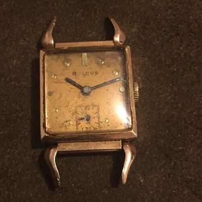 Bulova Drivers Watch. Flexible Lugs. Vintage Watch In Running Condition