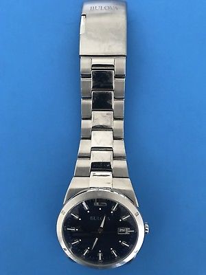 Bulova 96B220 Classic Blue Dial Watch for Men (Pre-owned)