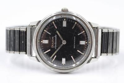 1966 VINTAGE BULOVA AMBASSADOR SELFWINDING BLACK DIAL WRISTWATCH FOR REPAIR