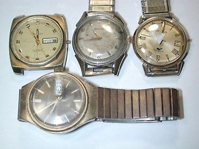 Bulova Assortment of Four (4) Vintage Men�s Wristwatches. 70G