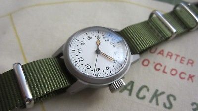 BULOVA MILITARY 24 HOUR A-17 WATCH