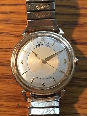 Vintage 1959 Bulova Mystery Dial Watch. (running/project)