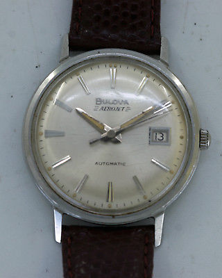 Men's 1968 Stainless Steel Bulova Aerojet Automatic with Date Watch - No Reserve