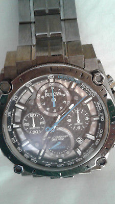 Bulova� Chronograph Precisionist Stainless Steel Bracelet Watch C877746